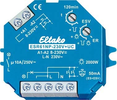 Interruttore ad impulsi Eltako 1S non potenziato 10A ESR61NP-230V+UC NUOVO