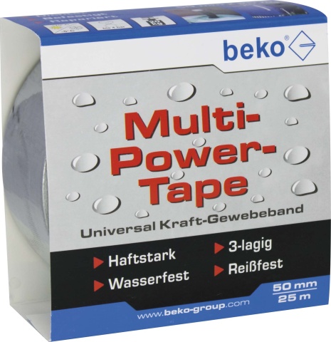 Beko Multi-Power-Tape 50mm x 25m argent 262205251 NOUVEAU