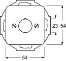 Busch-Jaeger Placa central aws 22,5mm Dispositivos de...