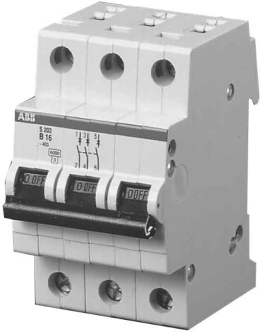 ABB Stotz S&J Circuit Breaker B,6kA,10A,3P S203-B10 NEW