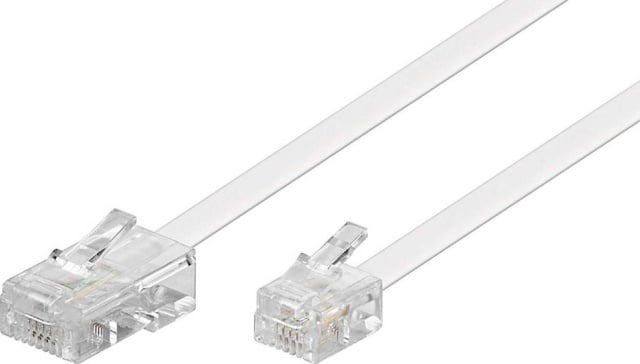 Wentronic RJ45-RJ11 aansluitkabel 3m,ws,St/St 93061 NEW