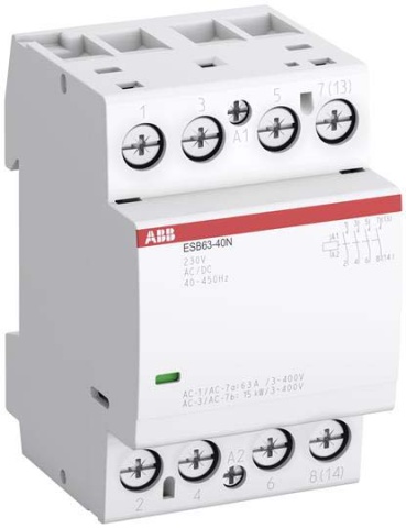 ABB Stotz S&J Installationsschütz 63A 230V AC/DC ESB63-40N-06 NEU