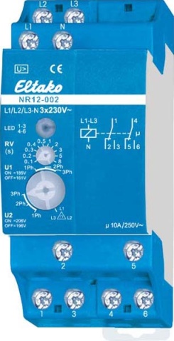 Eltako Netzüberwachungsrelais 2W pot.frei 10A/250V NR12-002-3x230V NEU