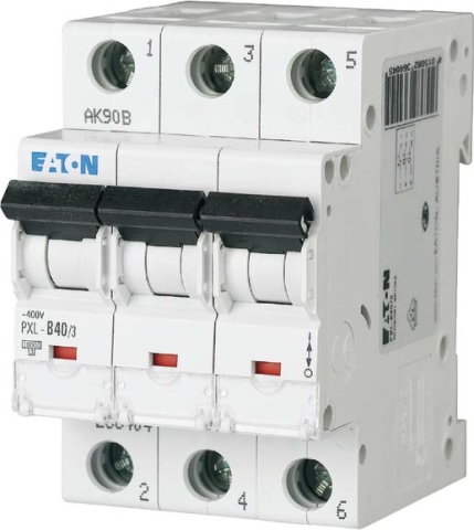 Eaton (Installatie) LS-Switch w.Beschrift. C 40A, 3p PXL-C40/3 NIEUW