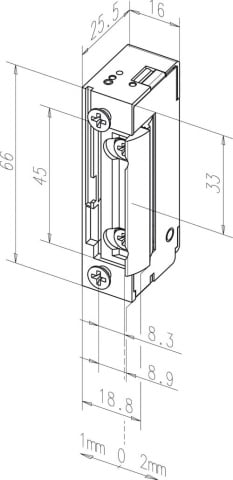 Assa Abloy apriporta radio effeff 118E senza mascherina, 10-24V GS/WS 118E--------A71 NUOVO