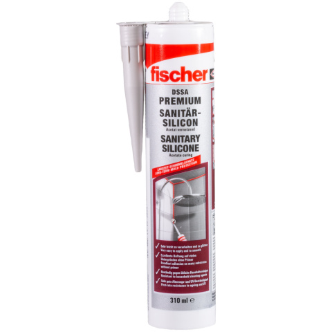 Fischer German Sanitary Silicone silver-grey DSSA SG NEW