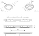 Hera set di 5 apparecchi da incasso a LED 3W ww Tr.24/30W...