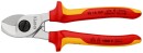 Knipex-Werk Tijeras para cables aislados, 165mm 95 16 165...