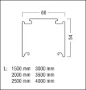 Zumtobel Group trunking ws 3000 mm TECTON T 3000 WH NEW