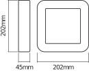 LEDVANCE LED-Wandleuchte END.ST.SquareSQ13WDG NEU