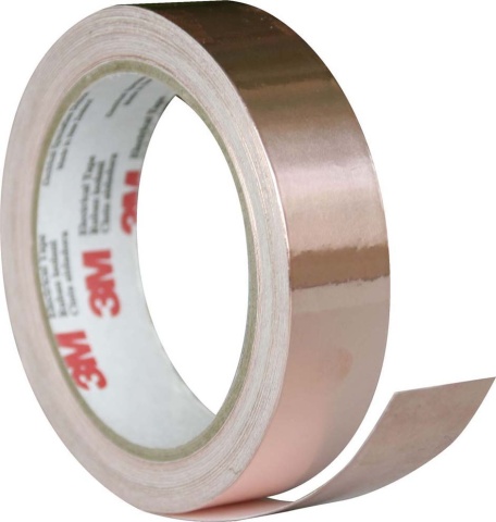 3M Allemagne Ruban de protection CEM en cuivre 19mmx16,5m,conducteur Scotch 1181 19x16,5 NOUVEAU