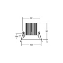 Brumberg Leuchten LED recessed luminaire 13.6W 3000K ws...