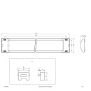 EVN Lichttechnik LED opbouw armatuur 4000K 230V 110° IP20 L12134840W nw NIEUW