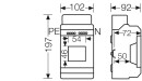 Boîtier pour automate Hensel 3TE 3x18mm IP65 KV...