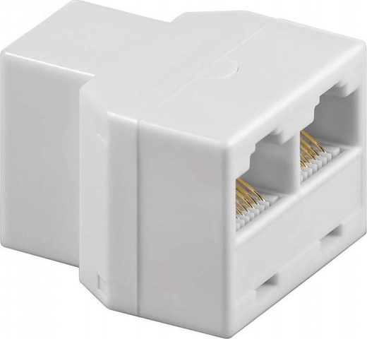 Wentronic ISDN T-adapter RJ45 1xBu-2xBu 93056 NIEUW