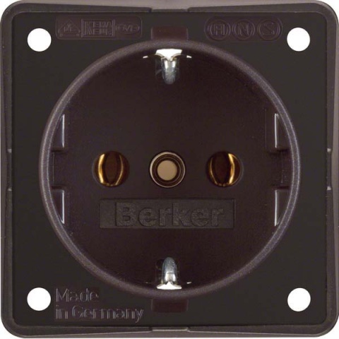 Berker Schuko plug-in dia. br w.screw terminals 941852501 NEW