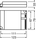 LEDVANCE EVG QTi-T/E 2x18-42 DIM NOWOSC