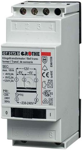 Grothe trasformatore 1.5/1.0A GT 3139 S NUOVO