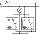 Busch-Jaeger change-over switch FCB fan switch 2000/6 UJ/03 NEW