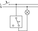 Busch-Jaeger change-over switch FCB fan switch 2000/6 UJ/03 NEW