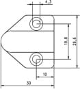 Assa Abloy effeff passaggio cavi per telaio porta 18cm...