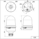 Werma lampeggiante 230V AC rt 82810068 NUOVO