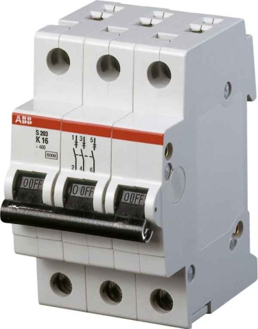 ABB Stotz S&J Automatic Circuit Breaker K,6kA,40A,3P S203-K40 NEW