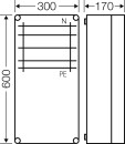 Carcasa de barras Hensel 400A 600x300x170mm Mi 6458 NUEVO