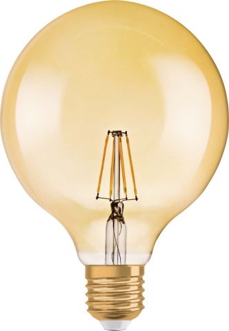 LEDVANCE LED Vintage Lamp E27, 824 1906GLOBE7/824FILGD NEW