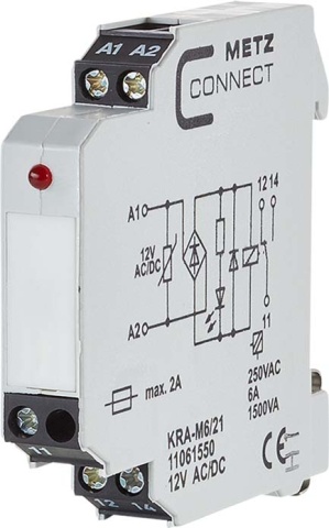 Metz Connect modul sprzegajacy 1W KRA-M6/21 12AC/DC NOWOSC