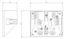 Busch-Jaeger Decken-/Eckadapter f.Busch Wächter...