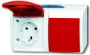 Busch-Jaeger Schuko socket outlet 2f. horizontal 20/2...