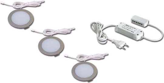 Hera Set de 3 lampes LED à encastrer 4W ww eds +LED24/15W 61056303002 NEUF