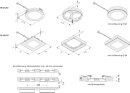 Hera Set de 3 lampes LED à encastrer 4W ww eds +LED24/15W 61056303002 NEUF