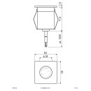 EVN Lichttechnik LED encastré de sol eds 230V 2W 3000K 654 120 NEUF