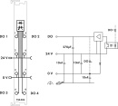 WAGO GmbH & Co. KG Terminale di uscita digitale 4DO 24VDC 0,5A 750-504 NUOVO