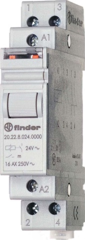 Finder impulsschakelaar voor DIN rail 2S 230VAC 16A 20.22.8.230.4000 NIEUW