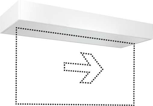 ESYLUX ESYLUX LED emergency light ws 3h, f.surface/ceiling mon. SLXELLED #EN10077371 NEW