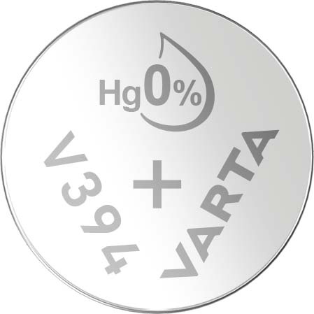 Batteria per orologi Varta Cons.Varta 1.55V/58mAh/Argento V 394 pz.1 NUOVO