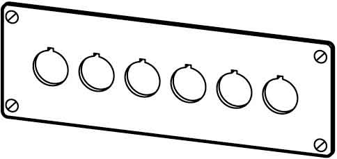 Eaton (Moeller) Einbautableau f. NOT-AUS-Taster M22-E6 NEU