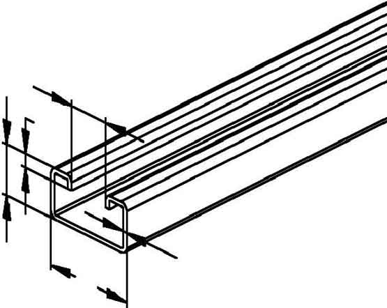 Rail dancrage Niedax 2986/2 FO NOUVEAU