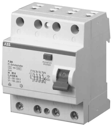 ABB Stotz S&J FI-Schutzschalter pro M Compact F204AS-63/0,3 NEU