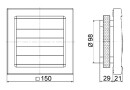 Maico small room fan 92 m3/h, DN 100 AKE 100 NEW