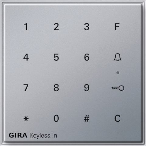 Gira Code Keypad alu Keyless In 260565 NEW