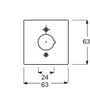 Busch-Jaeger Placa central dav/sws 22,5mm Dispositivos de...