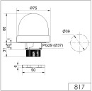 Werma knipperlicht 230V AC rt 81710068 NIEUW