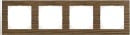 merten M-Pure, Decor frame, 4-gang, oak / active white...