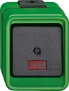 merten rocker push-button, changeover, 1-pole, green,...