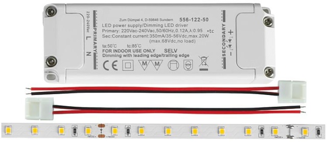 BRUMBERG LED flexible strip set QualityFlex ONE 4.8W/m, 3000K, IP20, NEW