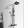 Ideal Standard Shower system Standard Ceratherm T25 hand shower, overhead shower Ø 200 mm and thermostat black matt NEW